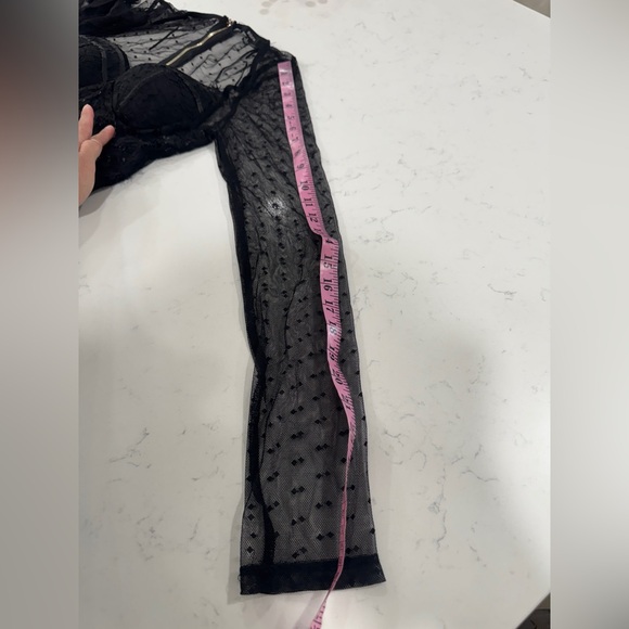 Chic Black Lace Long Sleeve Dress - Picture 9 of 10